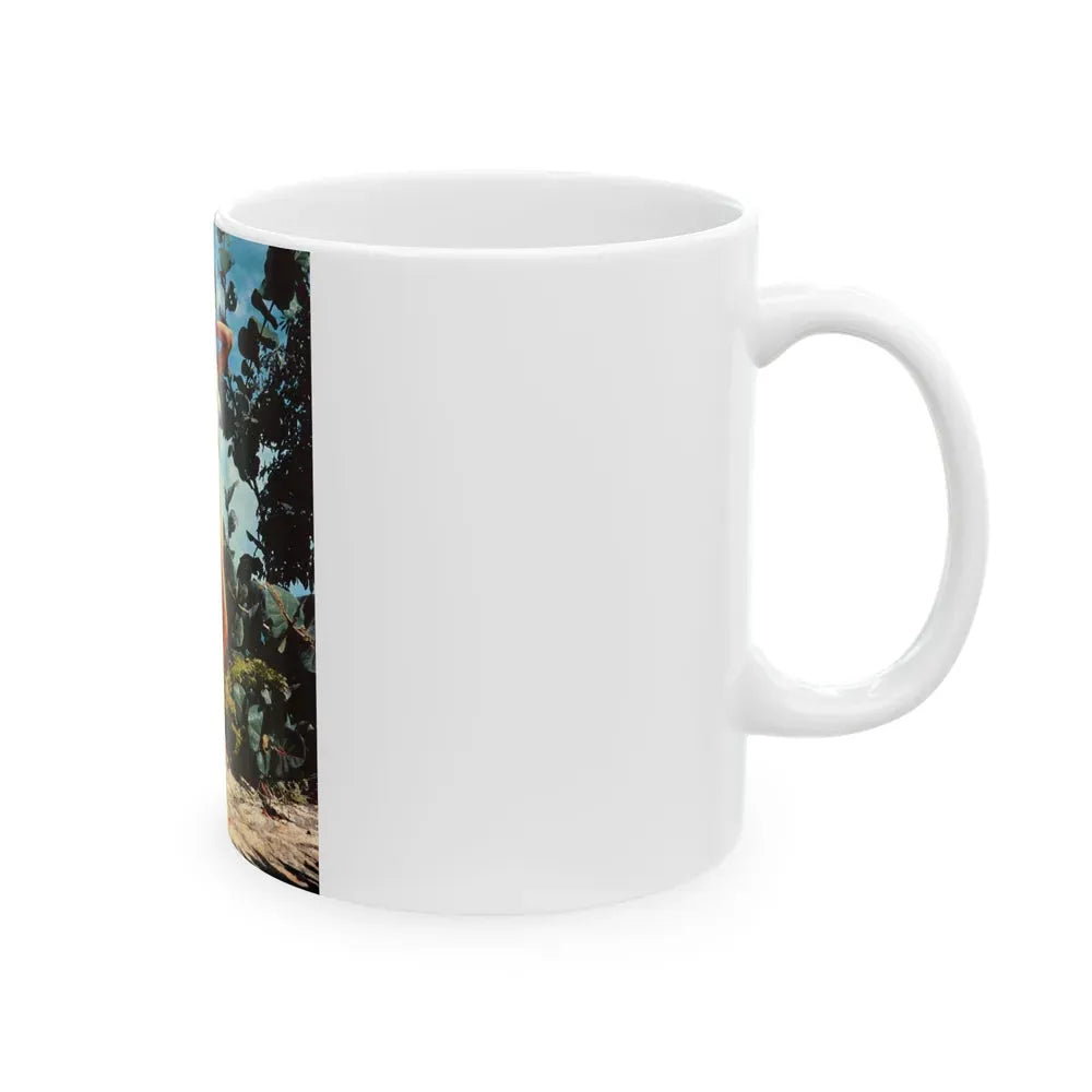 Joan Collins #22 (Vintage Female Icon) White Coffee Mug - Go Mug Yourself