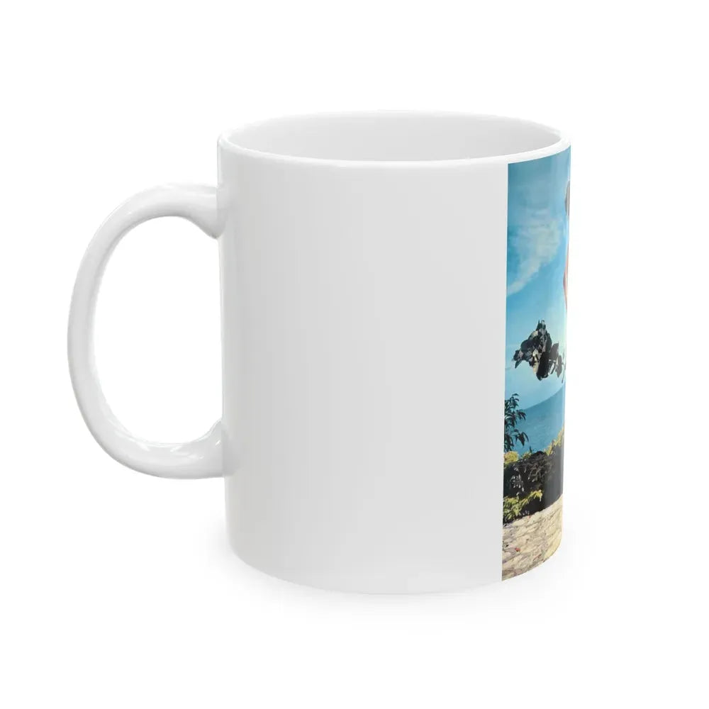 Joan Collins #22 (Vintage Female Icon) White Coffee Mug - Go Mug Yourself