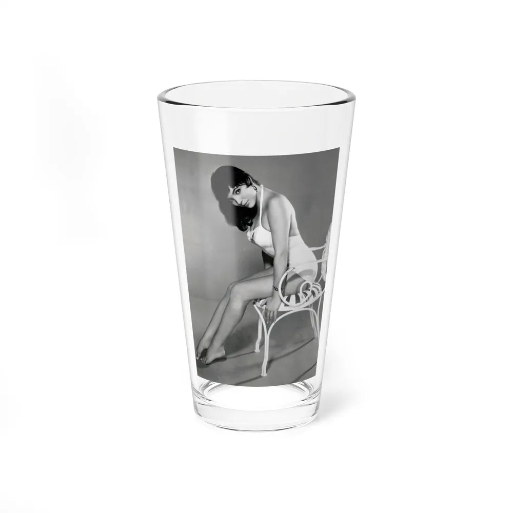 Joan Collins #23 (Vintage Female Icon) Pint Glass 16oz 16oz - Go Mug Yourself