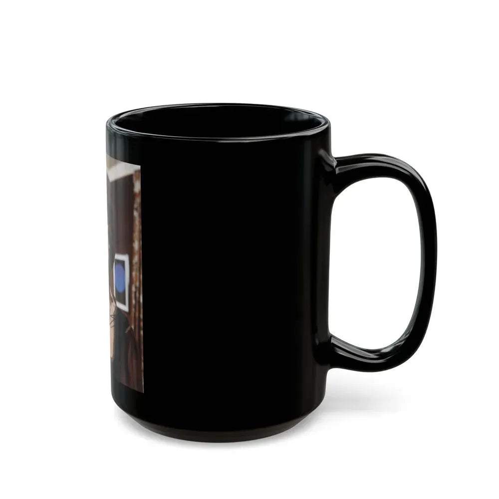 Joan Collins #252 (Vintage Female Icon) Black Coffee Mug - Go Mug Yourself