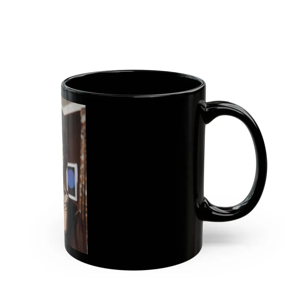 Joan Collins #252 (Vintage Female Icon) Black Coffee Mug - Go Mug Yourself