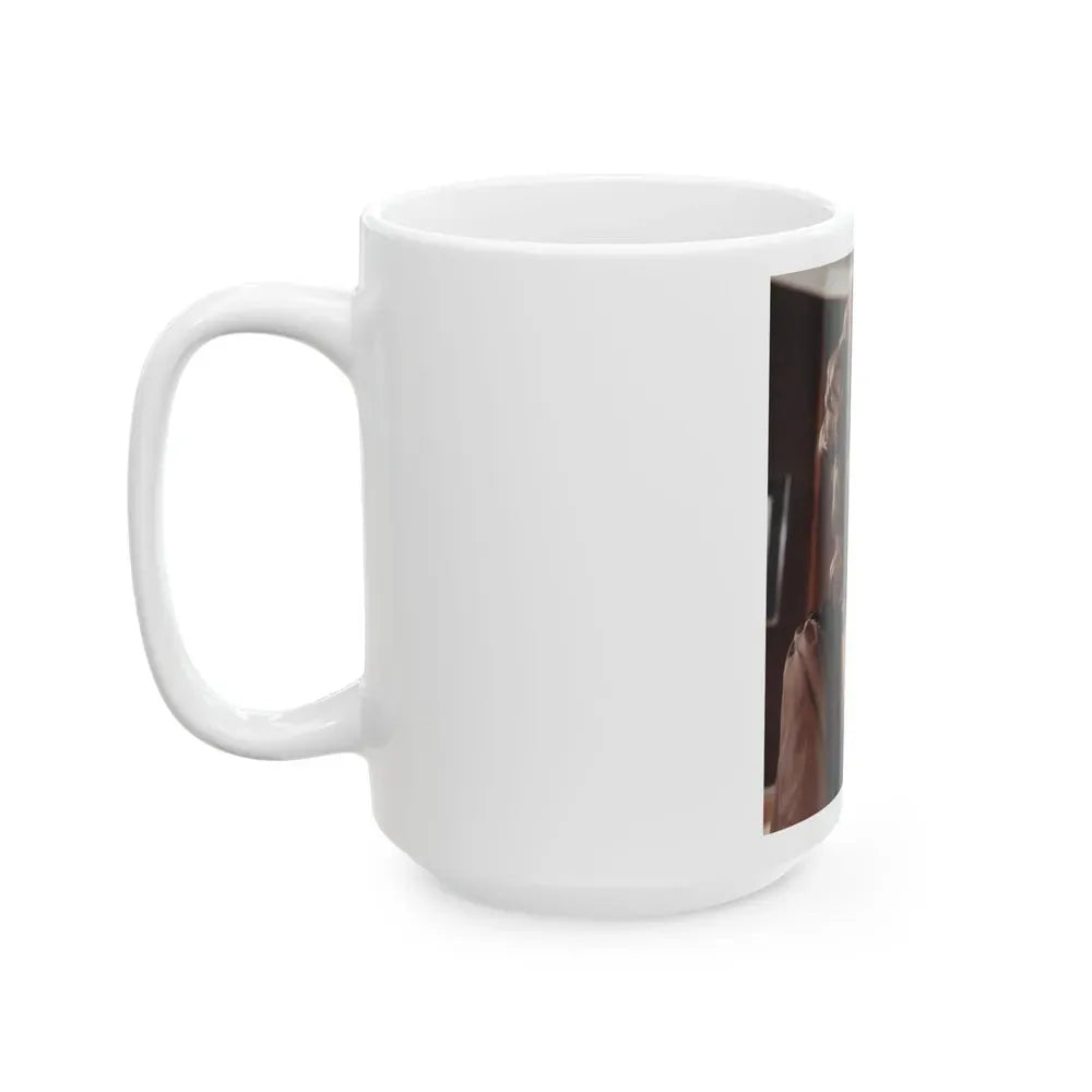 Joan Collins #252 (Vintage Female Icon) White Coffee Mug - Go Mug Yourself