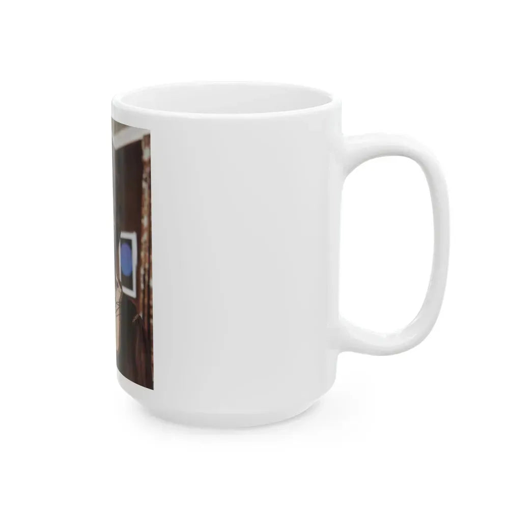 Joan Collins #252 (Vintage Female Icon) White Coffee Mug - Go Mug Yourself