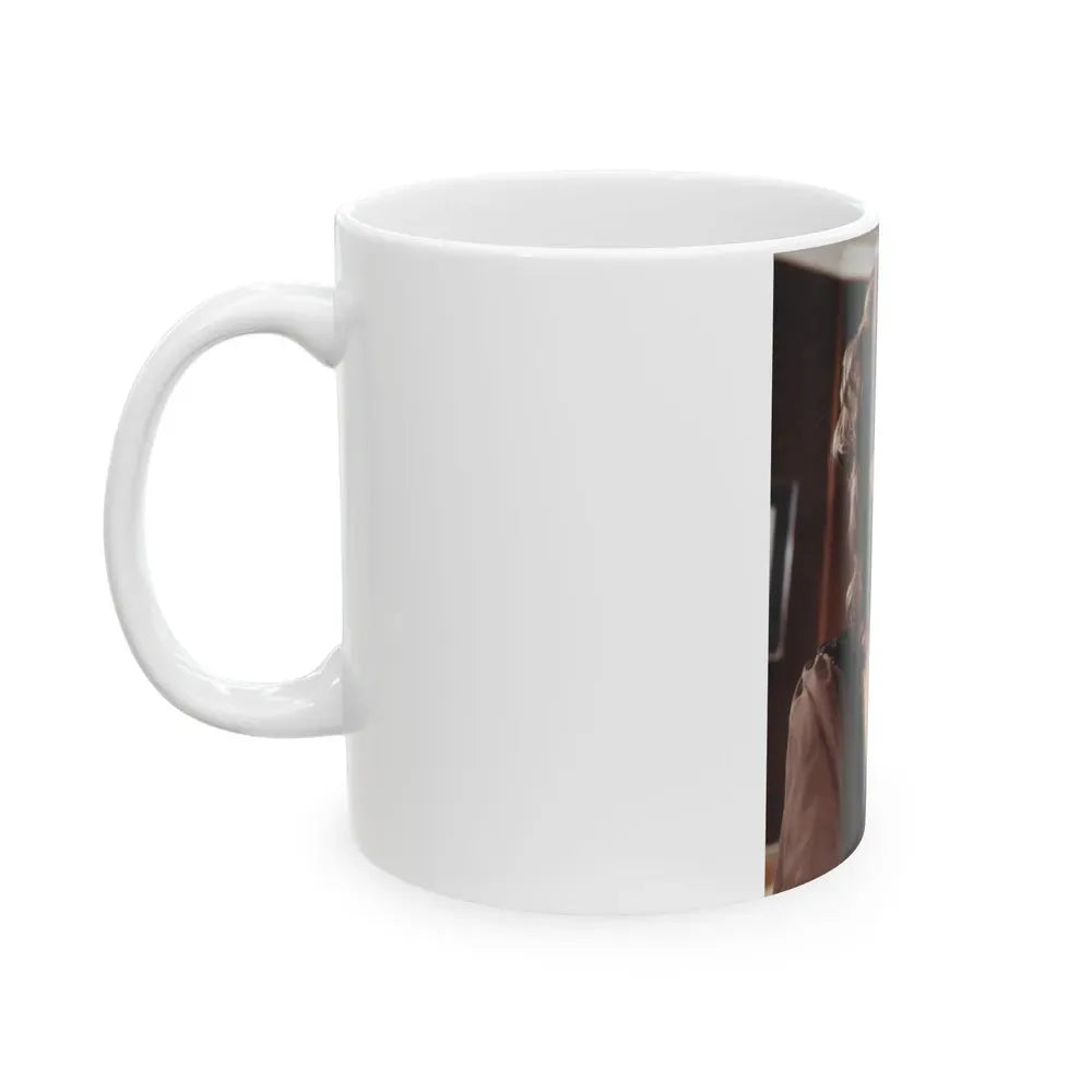 Joan Collins #252 (Vintage Female Icon) White Coffee Mug - Go Mug Yourself