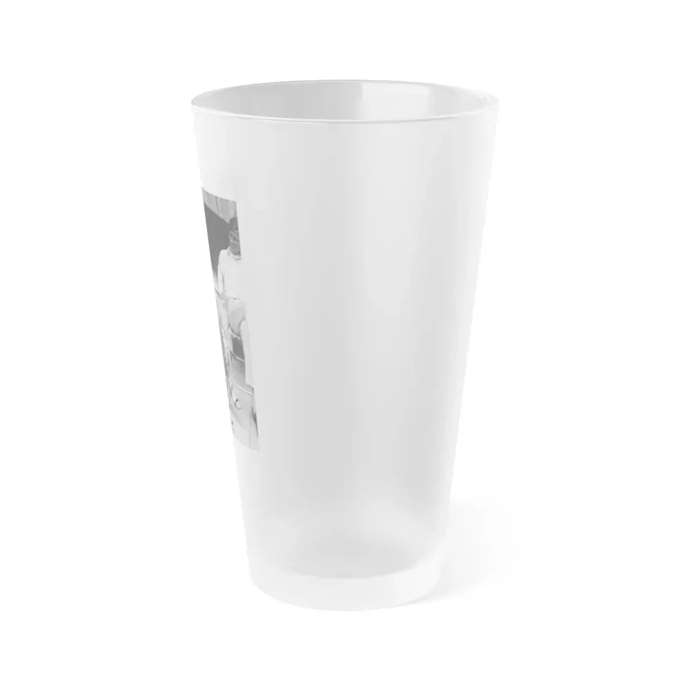 Joan Collins #27 (Vintage Female Icon) Frosted Pint Glass 16oz - Go Mug Yourself