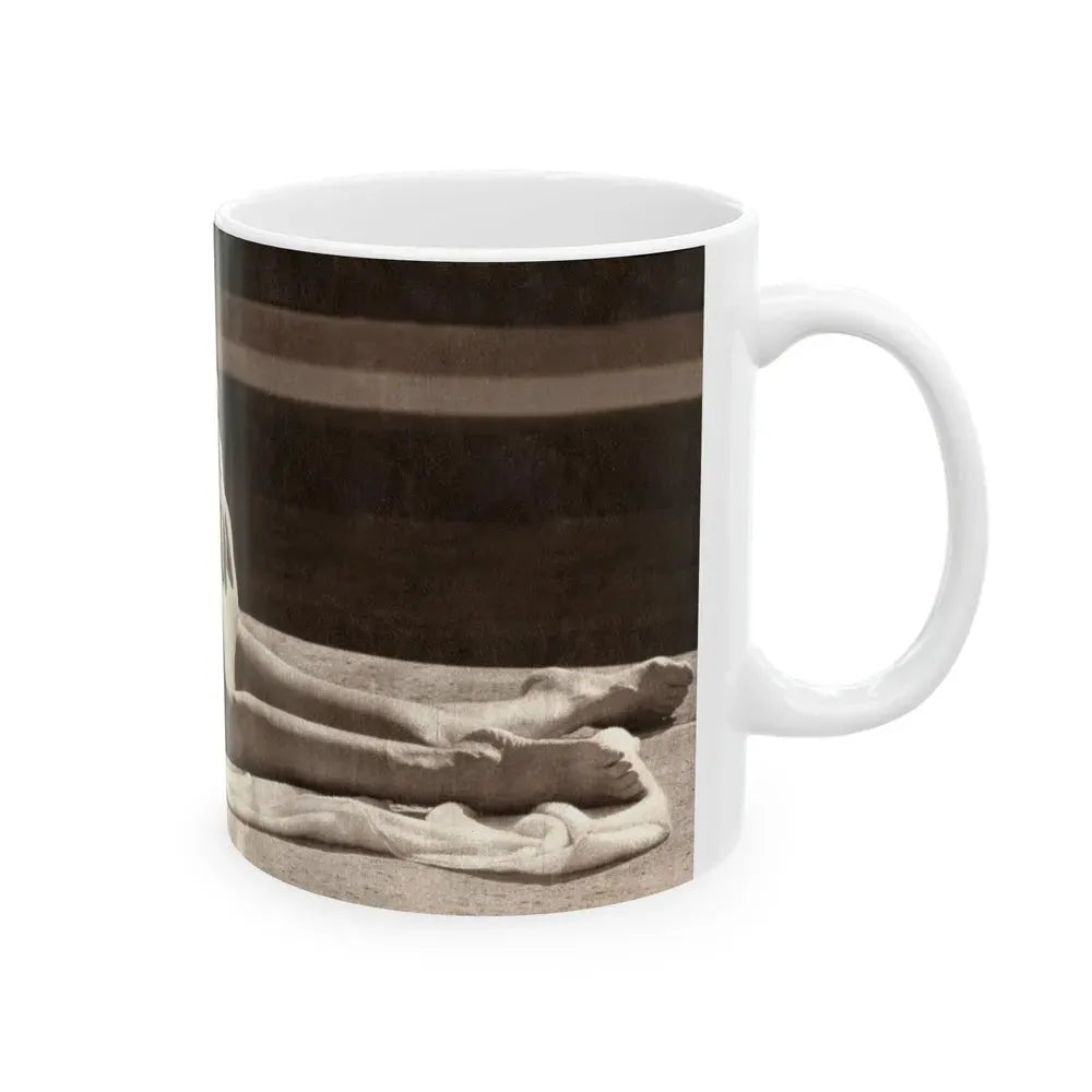 Joan Collins #28 (Vintage Female Icon) White Coffee Mug - Go Mug Yourself