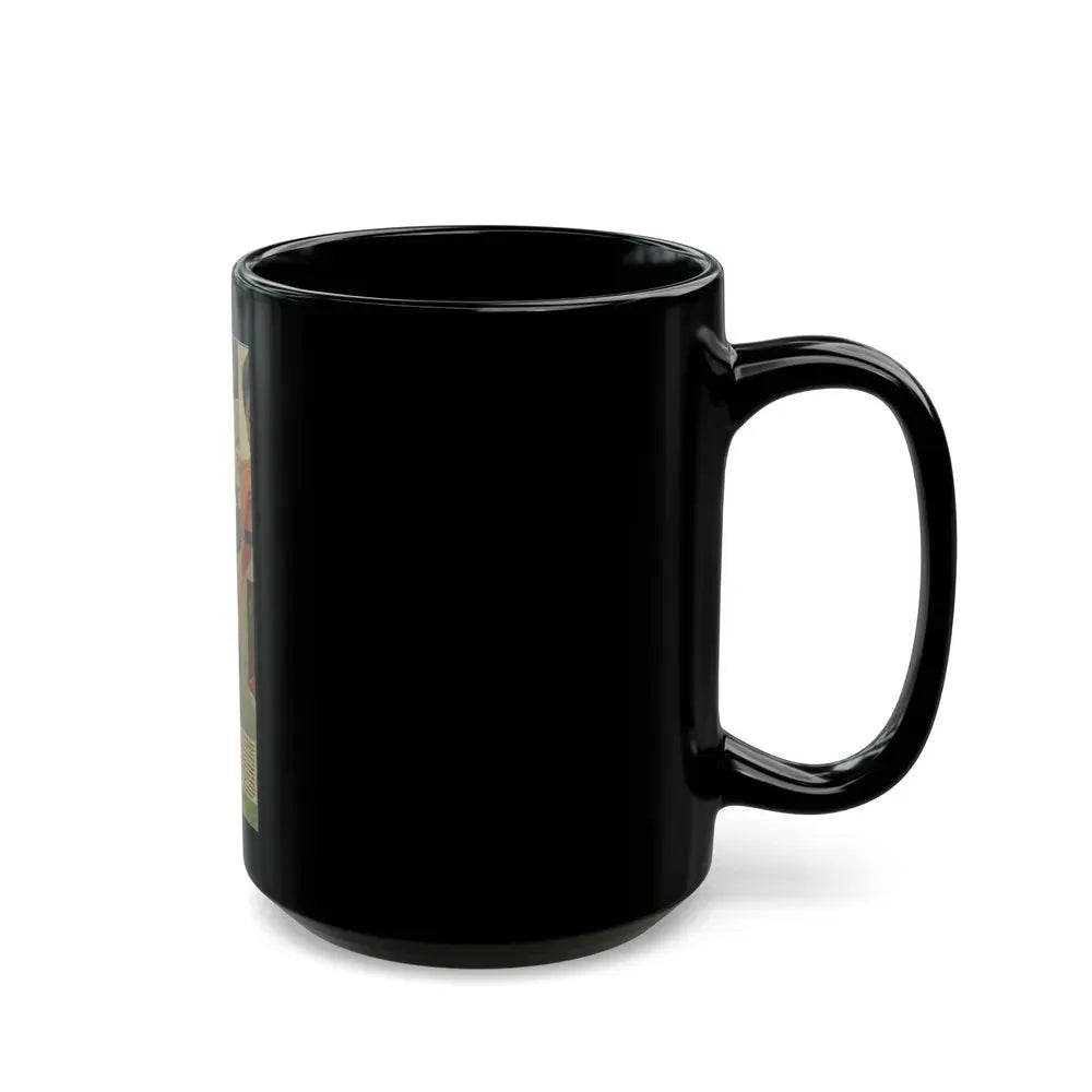 Joan Collins #316 (Vintage Female Icon) Black Coffee Mug - Go Mug Yourself