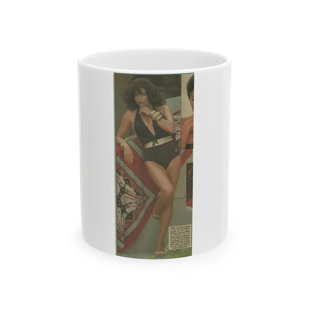 Joan Collins #316 (Vintage Female Icon) White Coffee Mug 11oz - Go Mug Yourself