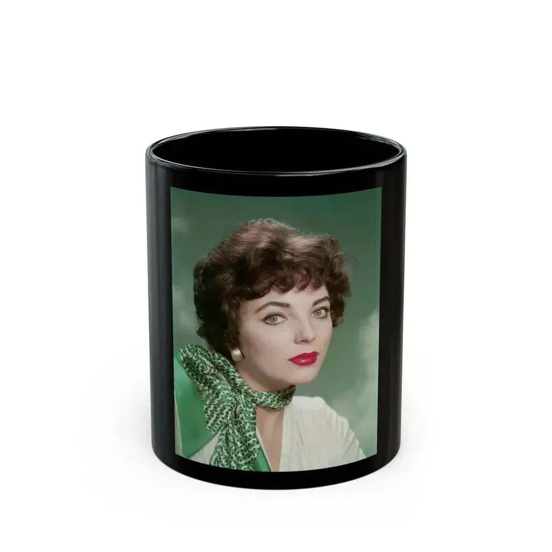 Joan Collins #328 (Vintage Female Icon) Black Coffee Mug 11oz - Go Mug Yourself