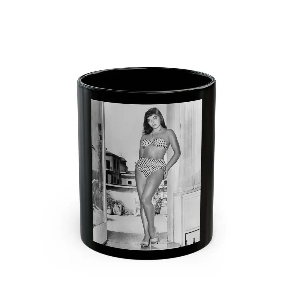 Joan Collins #34 (Vintage Female Icon) Black Coffee Mug 11oz - Go Mug Yourself