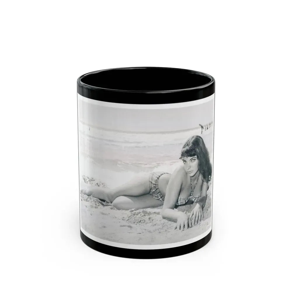 Joan Collins #347 (Vintage Female Icon) Black Coffee Mug 11oz - Go Mug Yourself
