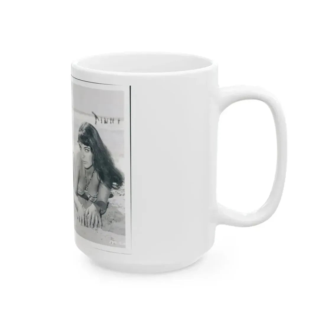 Joan Collins #347 (Vintage Female Icon) White Coffee Mug - Go Mug Yourself