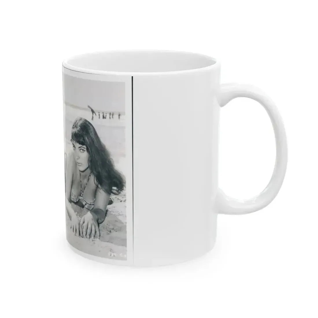 Joan Collins #347 (Vintage Female Icon) White Coffee Mug - Go Mug Yourself