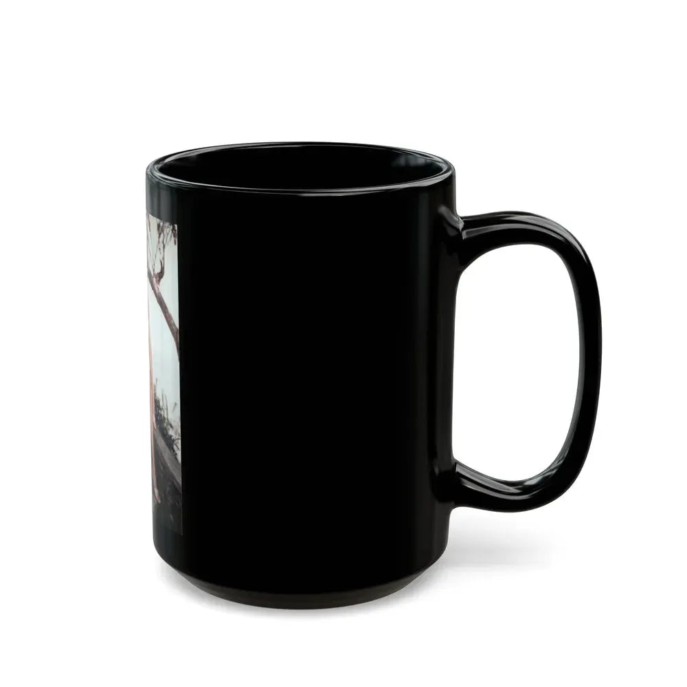 Joan Collins #35 (Vintage Female Icon) Black Coffee Mug - Go Mug Yourself
