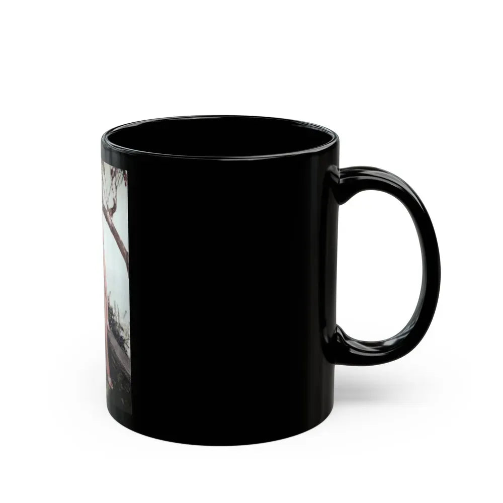 Joan Collins #35 (Vintage Female Icon) Black Coffee Mug - Go Mug Yourself