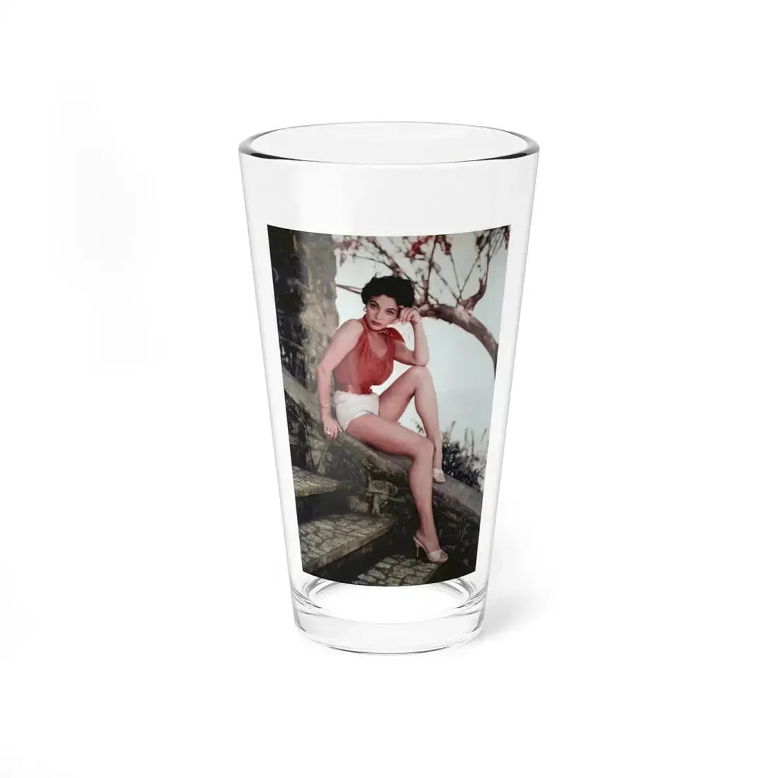 Joan Collins #35 (Vintage Female Icon) Pint Glass 16oz 16oz - Go Mug Yourself