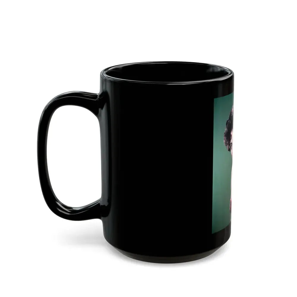 Joan Collins #354 1 (Vintage Female Icon) Black Coffee Mug - Go Mug Yourself