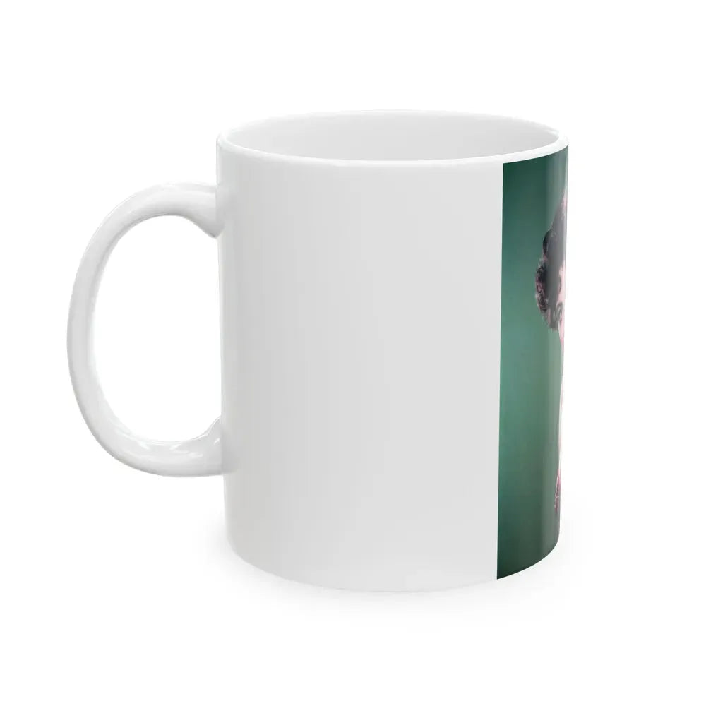 Joan Collins #354 1 (Vintage Female Icon) White Coffee Mug - Go Mug Yourself