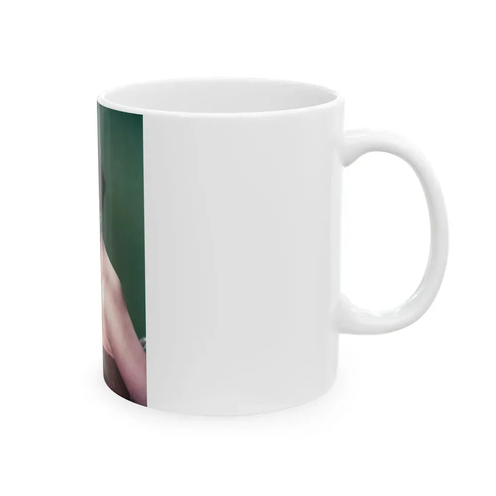 Joan Collins #354 1 (Vintage Female Icon) White Coffee Mug - Go Mug Yourself
