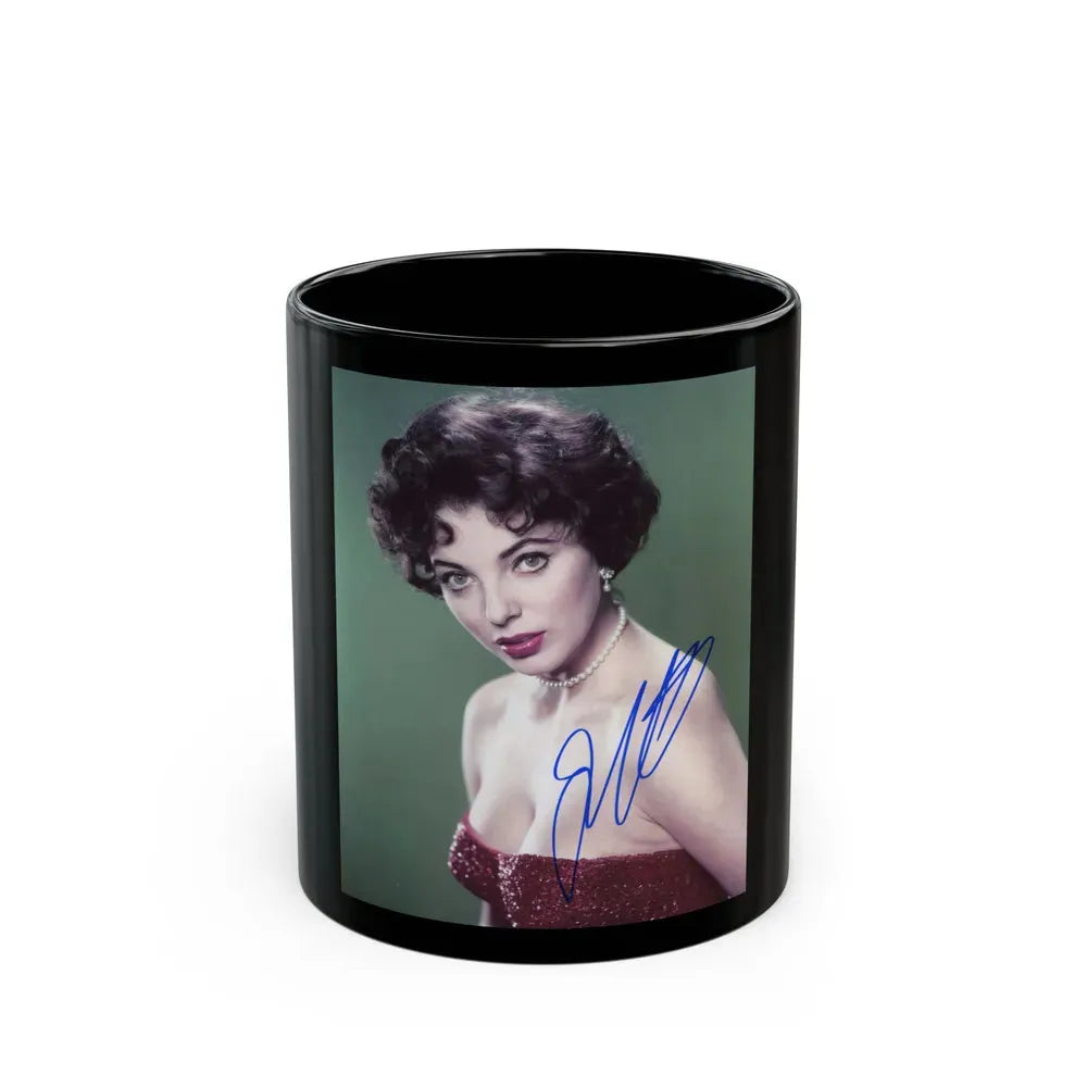 Joan Collins #354 (Vintage Female Icon) Black Coffee Mug 11oz - Go Mug Yourself
