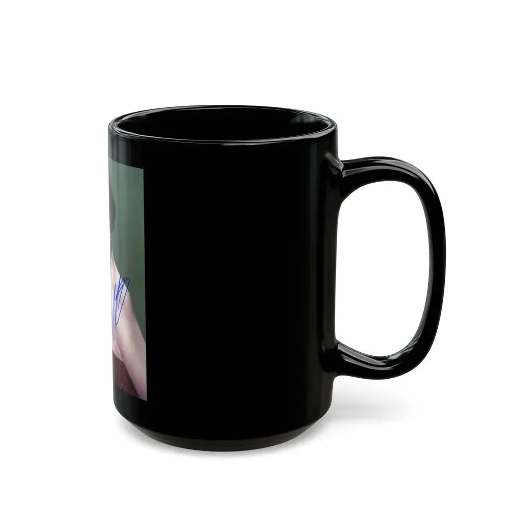 Joan Collins #354 (Vintage Female Icon) Black Coffee Mug - Go Mug Yourself