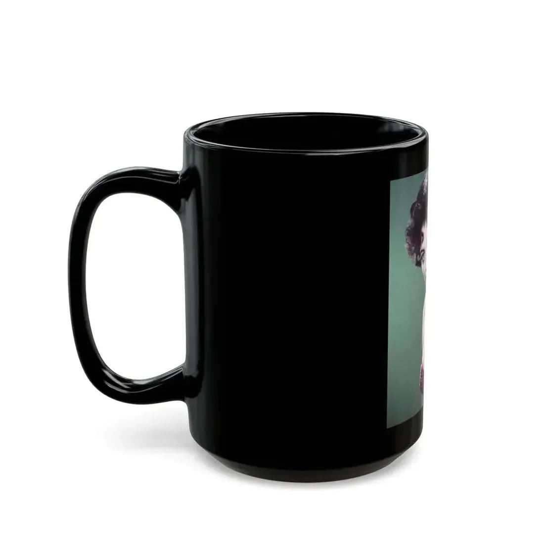 Joan Collins #354 (Vintage Female Icon) Black Coffee Mug - Go Mug Yourself