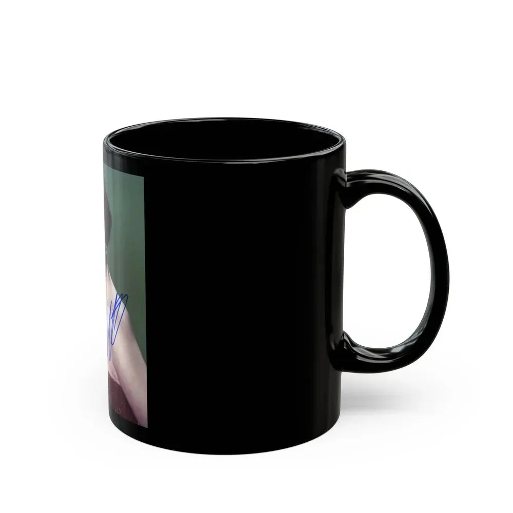 Joan Collins #354 (Vintage Female Icon) Black Coffee Mug - Go Mug Yourself