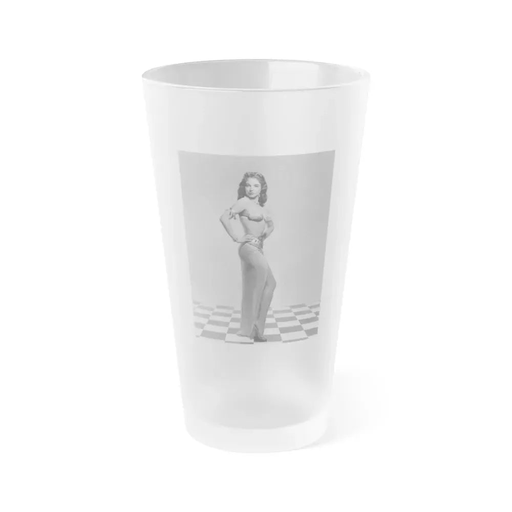 Joan Collins #36 1 (Vintage Female Icon) Frosted Pint Glass 16oz 16oz Frosted - Go Mug Yourself
