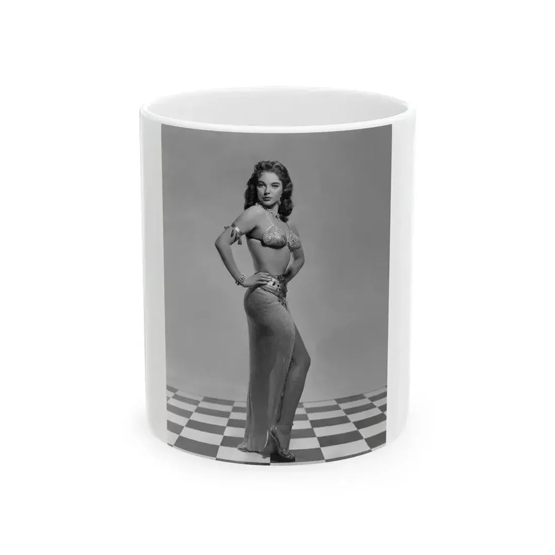 Joan Collins #36 1 (Vintage Female Icon) White Coffee Mug 11oz - Go Mug Yourself