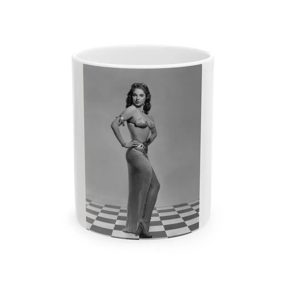 Joan Collins #36 1 (Vintage Female Icon) White Coffee Mug 11oz - Go Mug Yourself