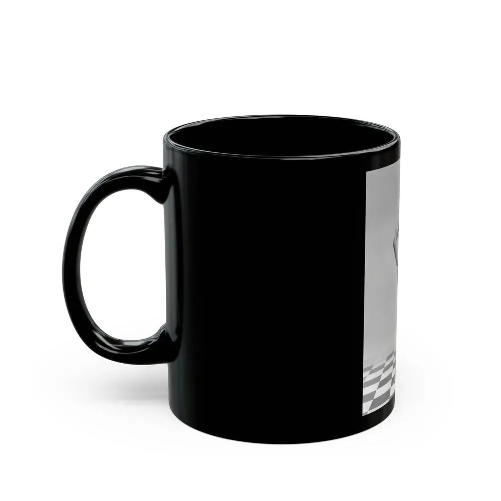 Joan Collins #36 (Vintage Female Icon) Black Coffee Mug - Go Mug Yourself
