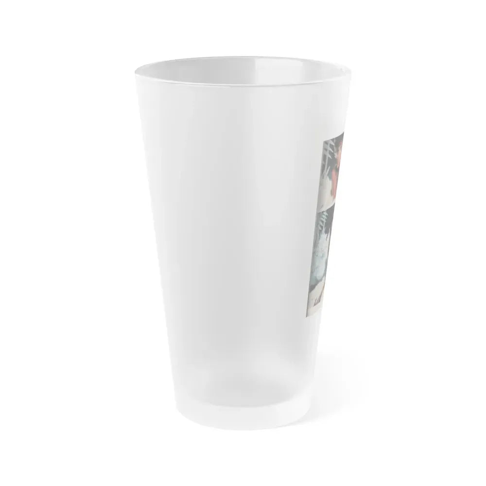 Joan Collins #388 - Dec. 1983 Playboy Photo (Vintage Female Icon) Frosted Pint Glass 16oz - Go Mug Yourself