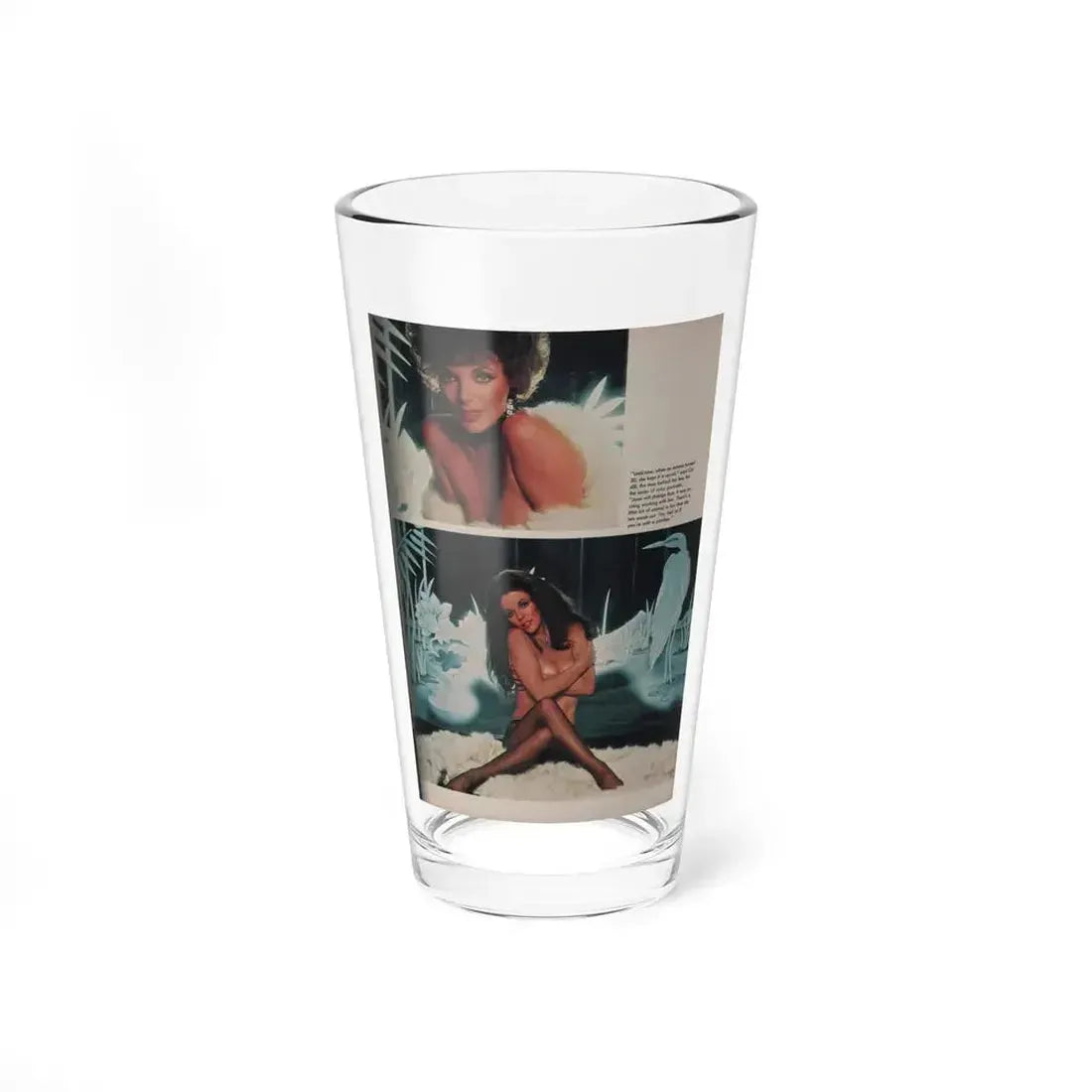 Joan Collins #388 - Dec. 1983 Playboy Photo (Vintage Female Icon) Pint Glass 16oz 16oz - Go Mug Yourself