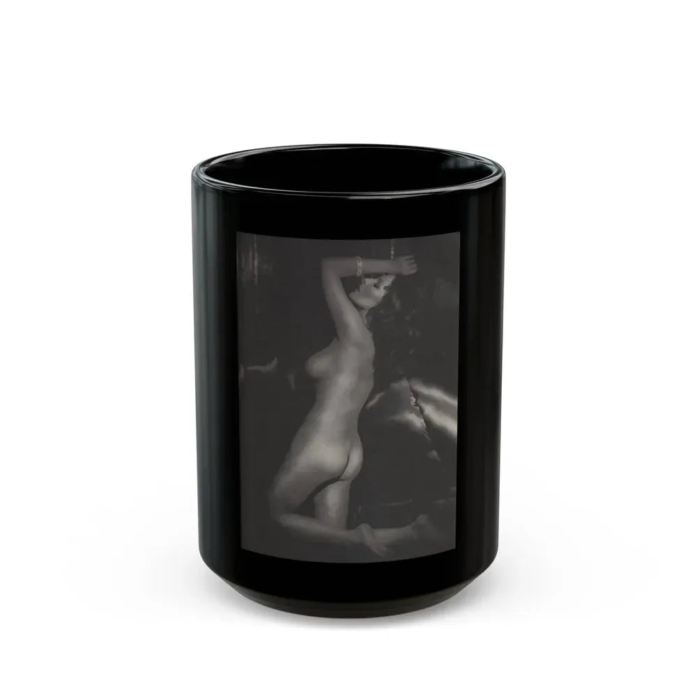 Joan Collins #390 - Dec. 1983 Playboy Photo (Vintage Female Icon) Black Coffee Mug 15oz - Go Mug Yourself