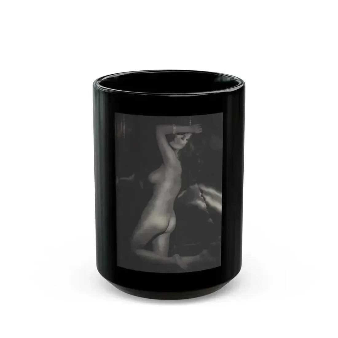 Joan Collins #390 - Dec. 1983 Playboy Photo (Vintage Female Icon) Black Coffee Mug 15oz - Go Mug Yourself