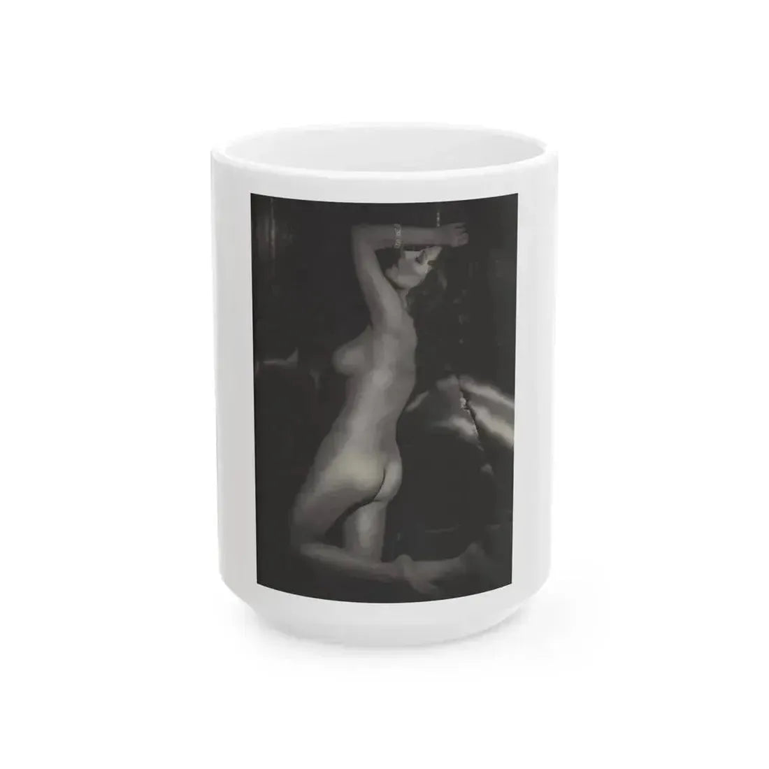 Joan Collins #390 - Dec. 1983 Playboy Photo (Vintage Female Icon) White Coffee Mug 15oz - Go Mug Yourself