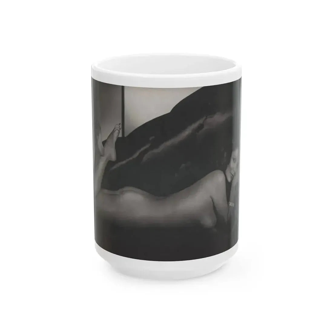 Joan Collins #391 - Dec. 1983 Playboy Photo (Vintage Female Icon) White Coffee Mug 15oz - Go Mug Yourself