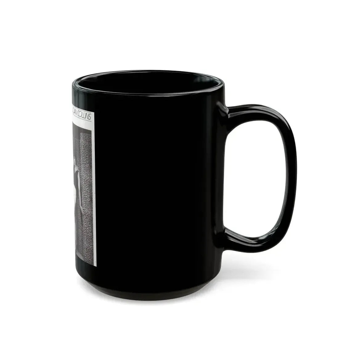Joan Collins #397 (Vintage Female Icon) Black Coffee Mug - Go Mug Yourself
