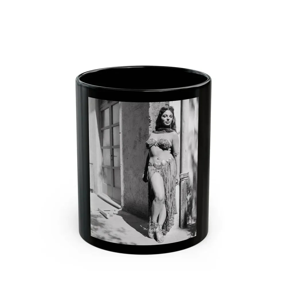 Joan Collins #399 (Vintage Female Icon) Black Coffee Mug 11oz - Go Mug Yourself