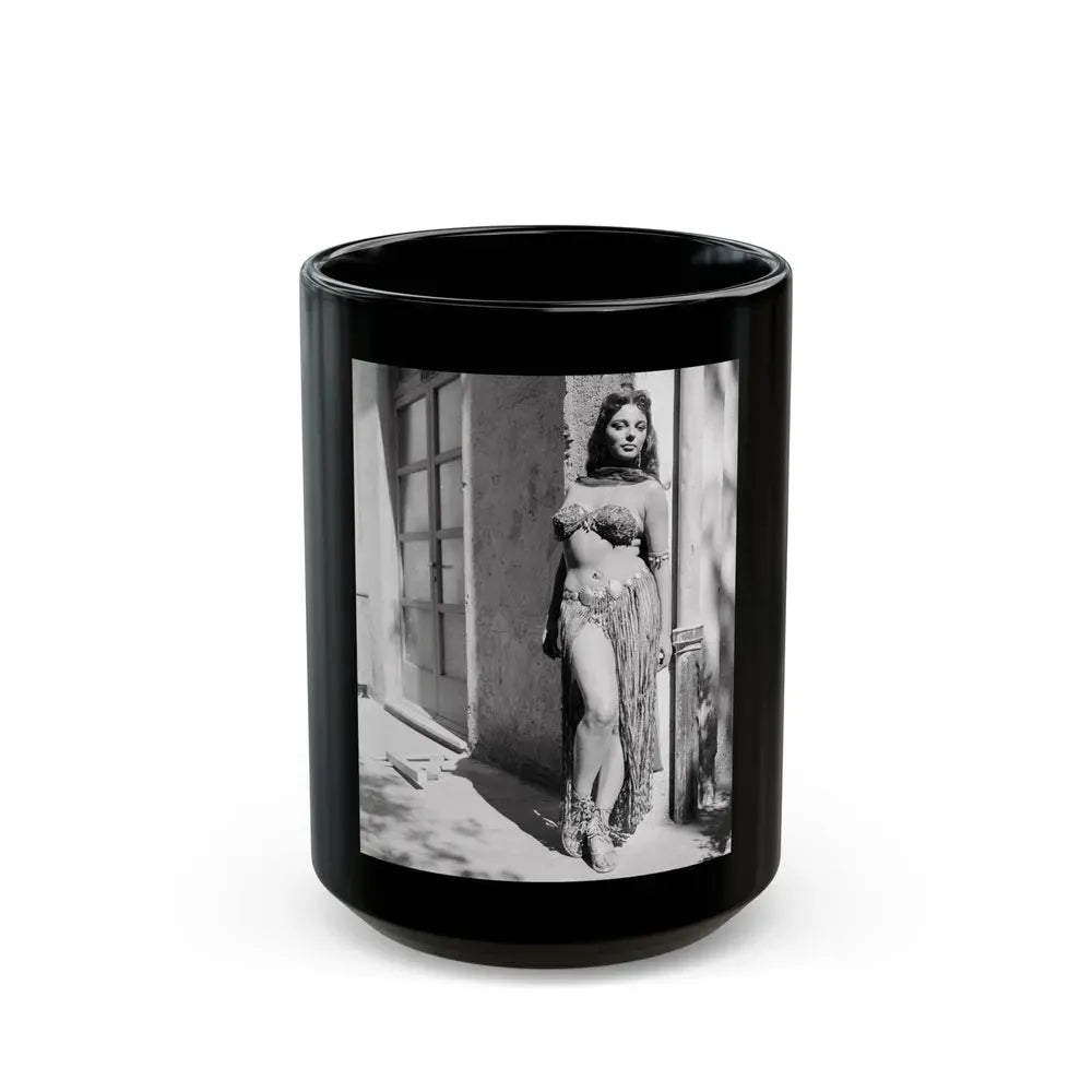 Joan Collins #399 (Vintage Female Icon) Black Coffee Mug 15oz - Go Mug Yourself