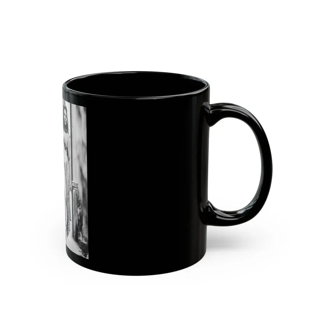 Joan Collins #399 (Vintage Female Icon) Black Coffee Mug - Go Mug Yourself