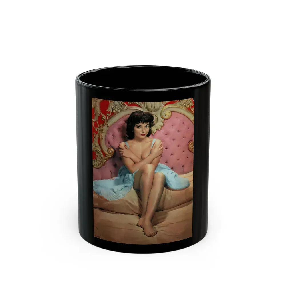 Joan Collins #401 (Vintage Female Icon) Black Coffee Mug 11oz - Go Mug Yourself