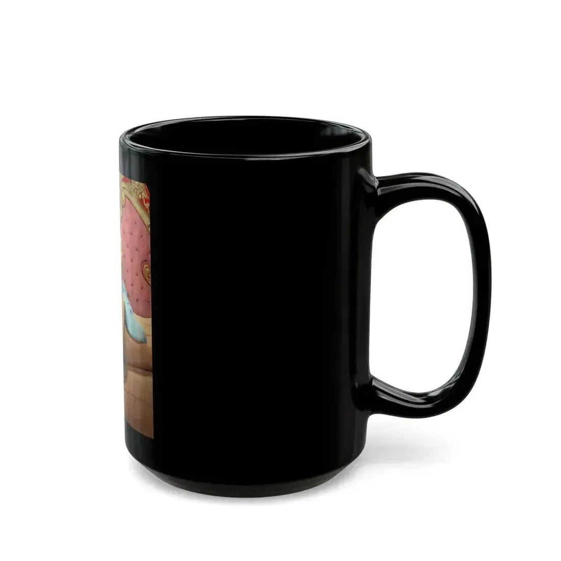 Joan Collins #401 (Vintage Female Icon) Black Coffee Mug - Go Mug Yourself