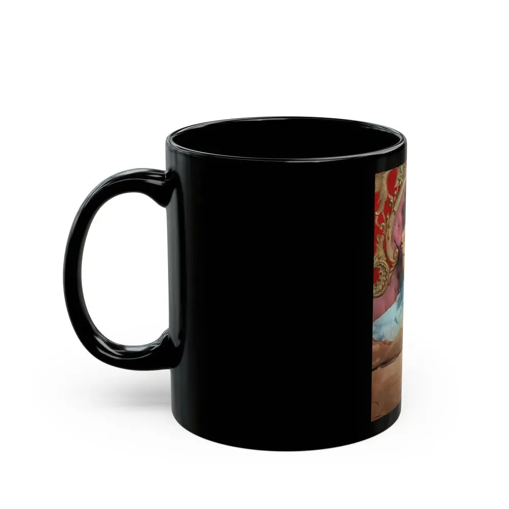 Joan Collins #401 (Vintage Female Icon) Black Coffee Mug - Go Mug Yourself