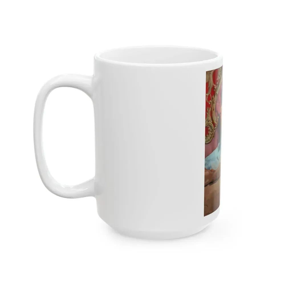 Joan Collins #401 (Vintage Female Icon) White Coffee Mug - Go Mug Yourself