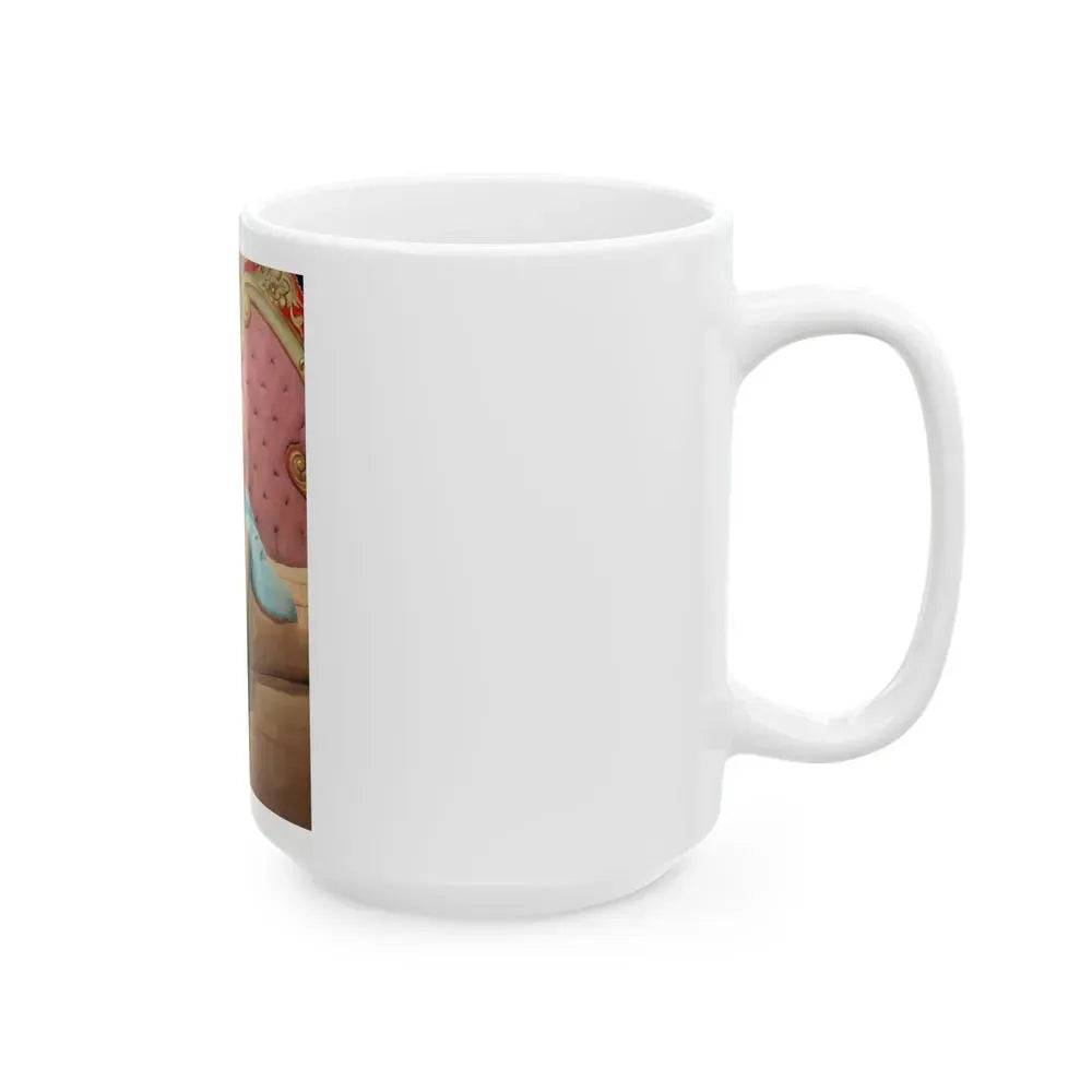 Joan Collins #401 (Vintage Female Icon) White Coffee Mug - Go Mug Yourself