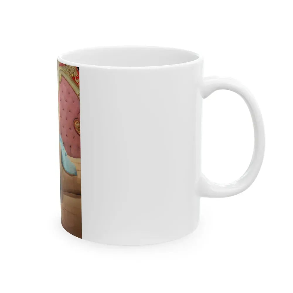 Joan Collins #401 (Vintage Female Icon) White Coffee Mug - Go Mug Yourself