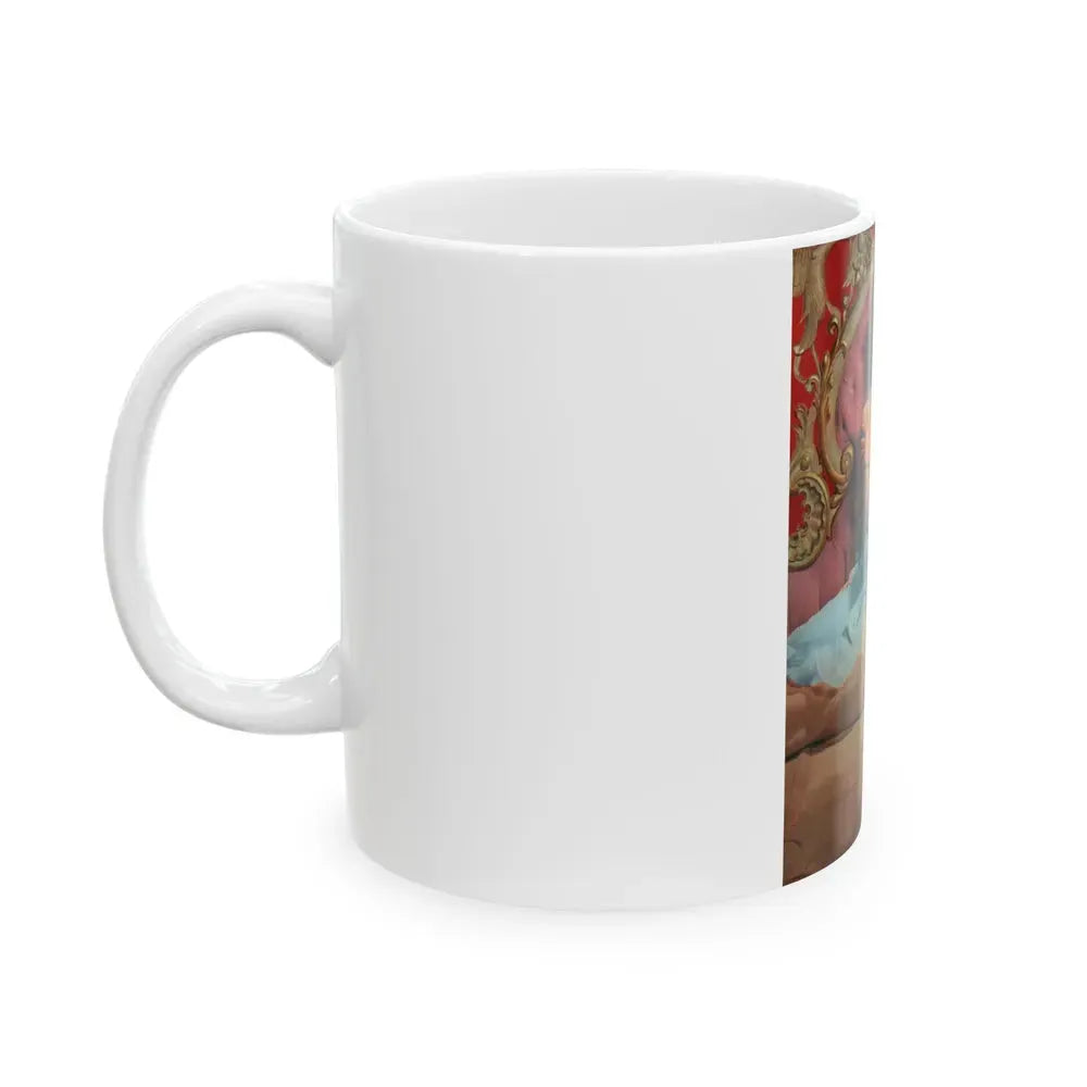 Joan Collins #401 (Vintage Female Icon) White Coffee Mug - Go Mug Yourself