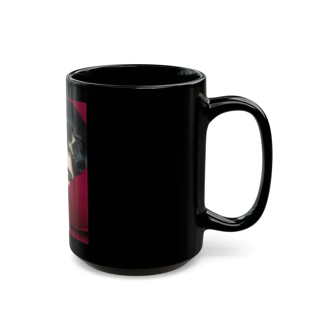 Joan Collins #407 (Vintage Female Icon) Black Coffee Mug - Go Mug Yourself