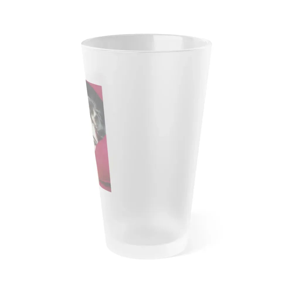 Joan Collins #407 (Vintage Female Icon) Frosted Pint Glass 16oz - Go Mug Yourself